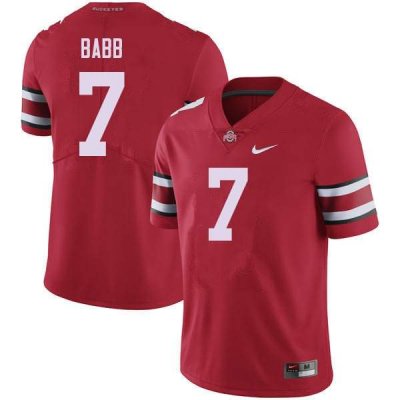 Men's Ohio State Buckeyes #7 Kamryn Babb Red Nike NCAA College Football Jersey Black Friday MFP2344XH